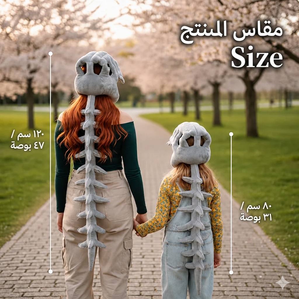 زي الديناصور الهيكلي - HugDino